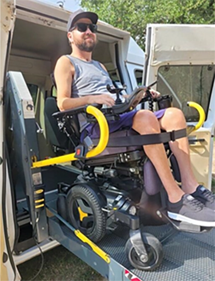 CILNWF assisted Shaun with the repairs he needed for the wheelchair lift on his van, restoring his access to transportation.