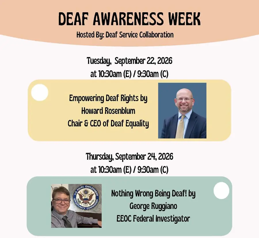 deaf awareness week events